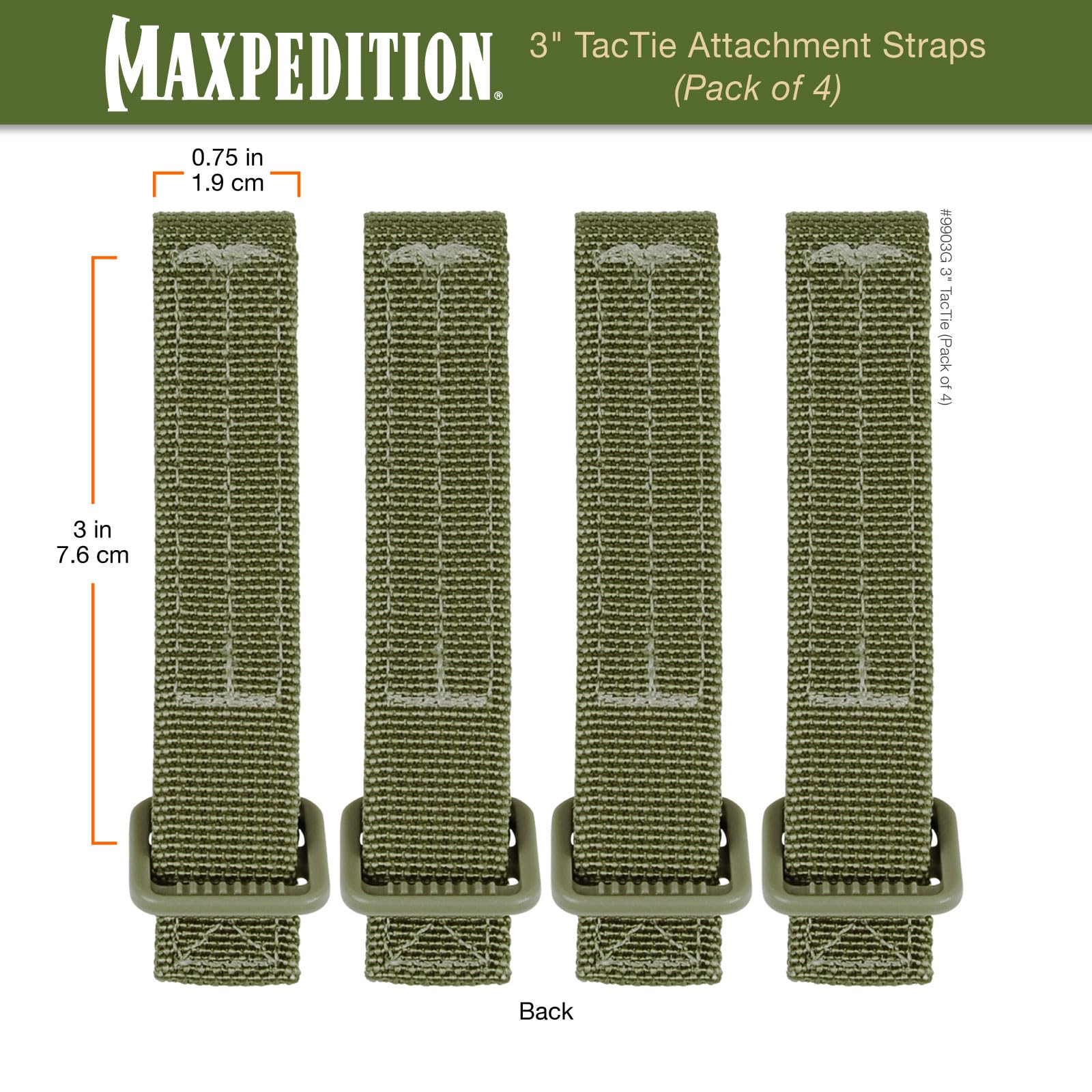 Amazon.co.jp: マックスペディション 3インチ TacTieストラップ